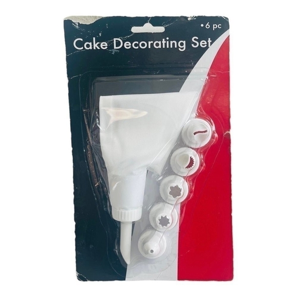 Home Helpers Icing Bag and 6 Tips for Cake Decorating - Picture 1 of 2